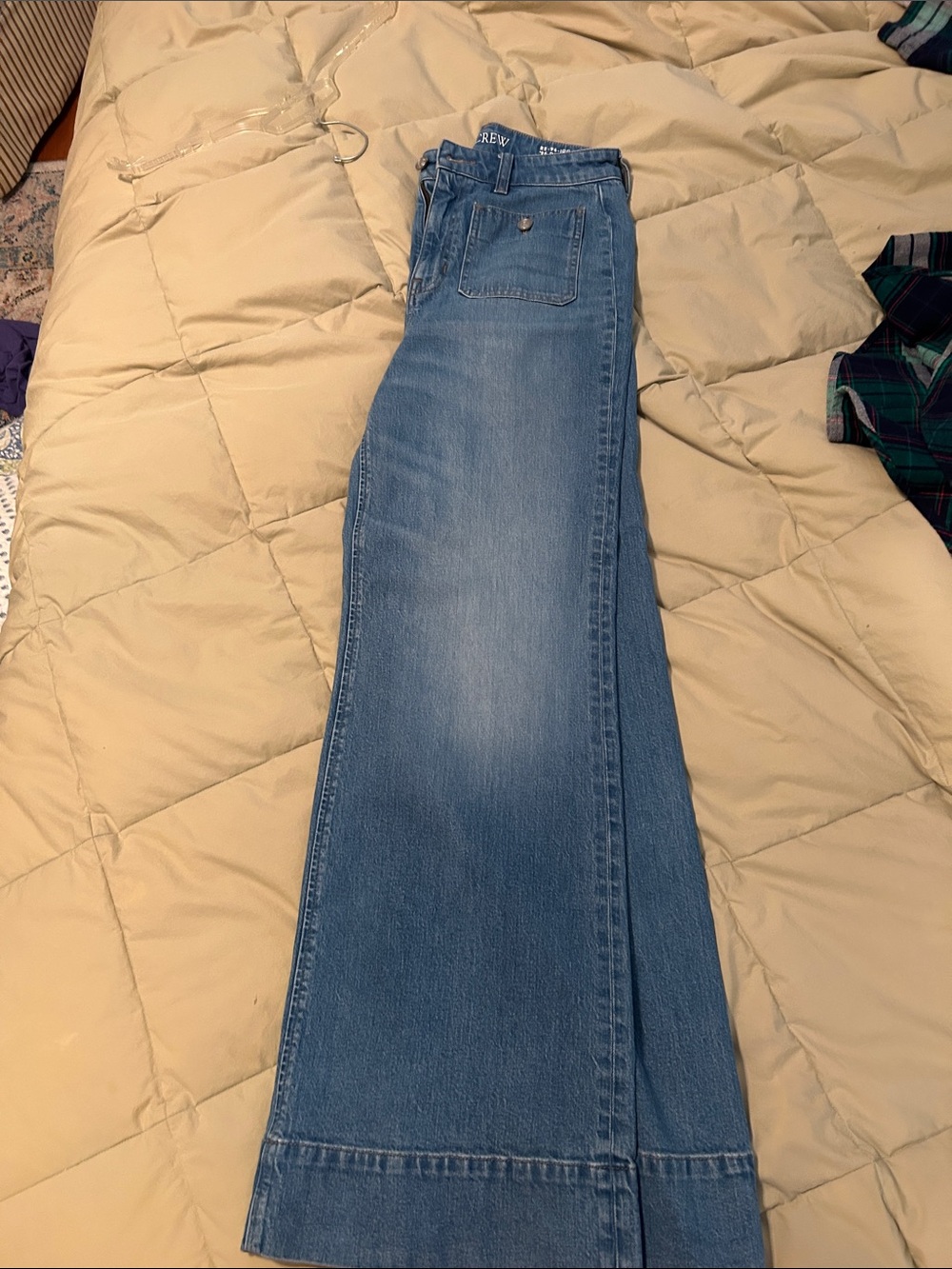 J. Crew Light Blue Wide-Leg Jeans